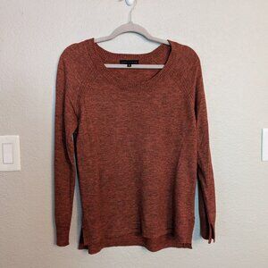 Sanctuary Split Hem Sweater, Burnt Orange, Size XS